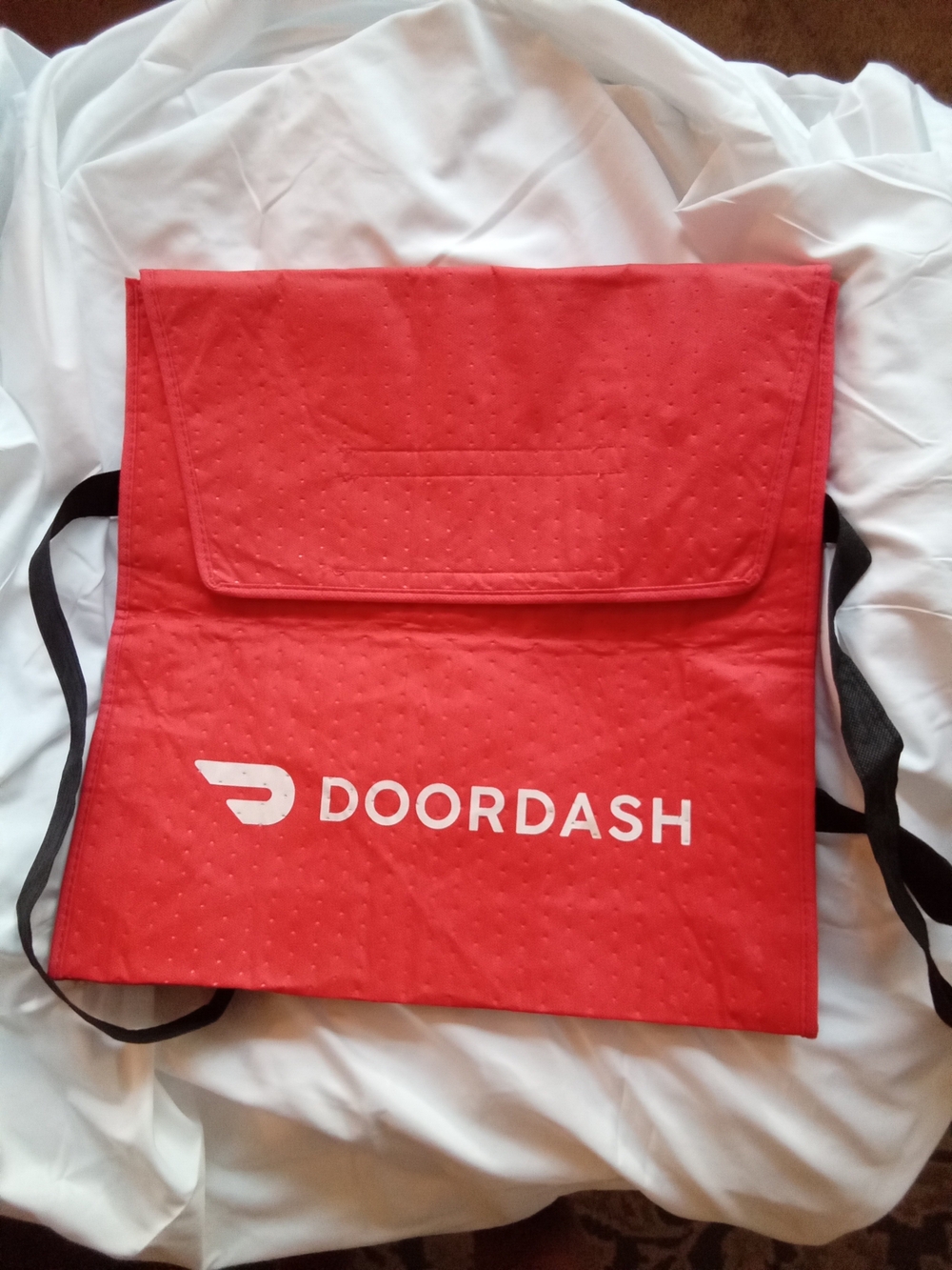 DoorDash Red Pizza Delivery Bag 19"x19"
